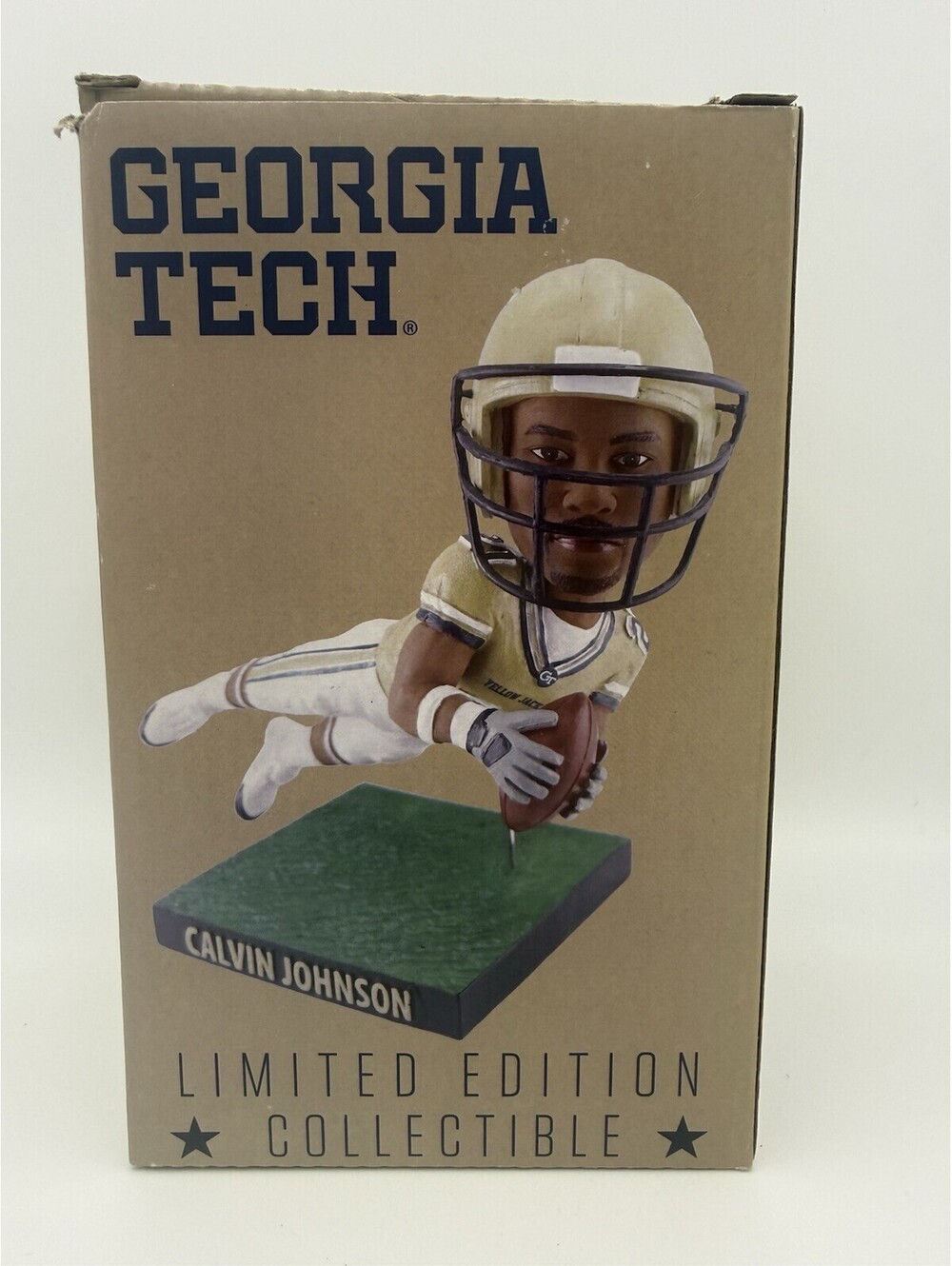 Calvin Johnson Georgia Tech Bobblehead Limited Edition w/ Original Box NCAA NIB